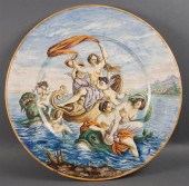 Italian Majolica charger depic