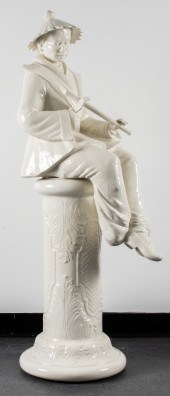 ITALIAN MAJOLICA CHINOISERIE F