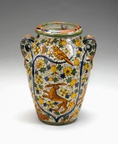 Italian majolica cistern    ca