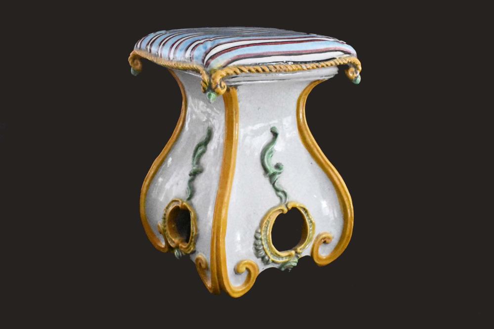 ITALIAN MAJOLICA GLAZED TERRA COTTA