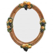 ITALIAN MAJOLICA MIRRORDESCRIP