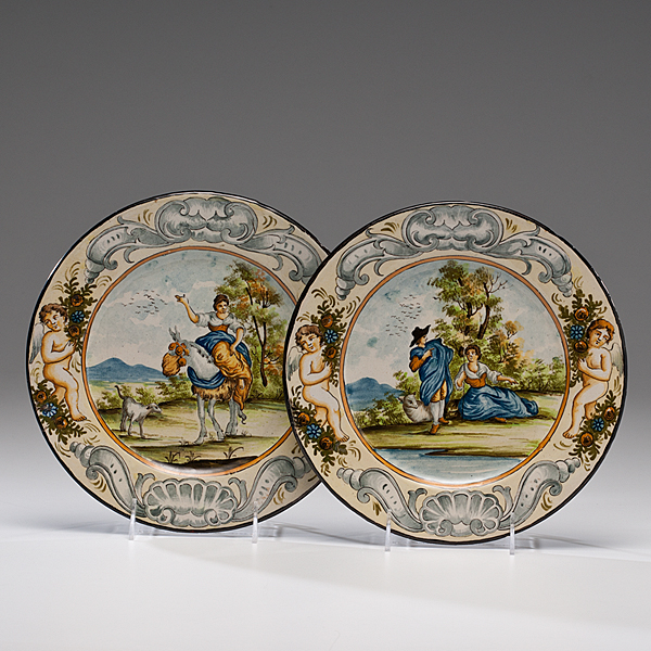 Italian Majolica Plates Italian