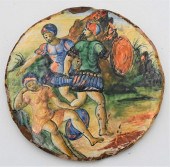 ITALIAN MAJOLICA POLYCHROME DE