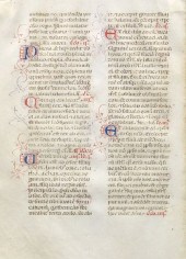 ITALIAN MANUSCRIPT PAGE, C. 15