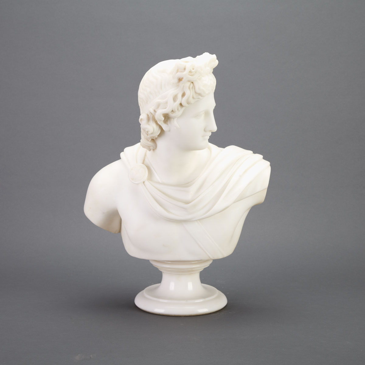 Italian Marble Bust of The Apollo