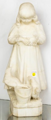 ITALIAN MARBLE FIGURE GROUP OF