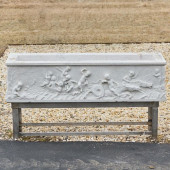 ITALIAN MARBLE RECTANGULAR JAR