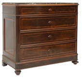 ITALIAN MARBLE-TOP BANDED ROSE