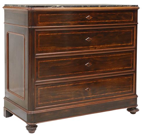 ITALIAN MARBLE-TOP BANDED