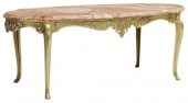 ITALIAN MARBLE-TOP GILT METAL