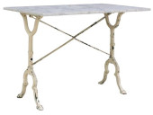 ITALIAN MARBLE-TOP PAINTED CAS