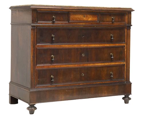 ITALIAN MARBLE-TOP ROSEWOOD