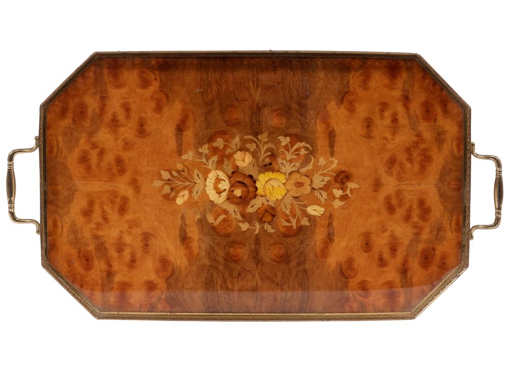 ITALIAN MARQUETRY AND BURLWOOD