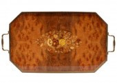 ITALIAN MARQUETRY AND BURLWOOD