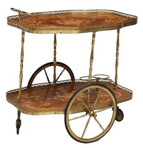 ITALIAN MARQUETRY & BRASS SERVICE