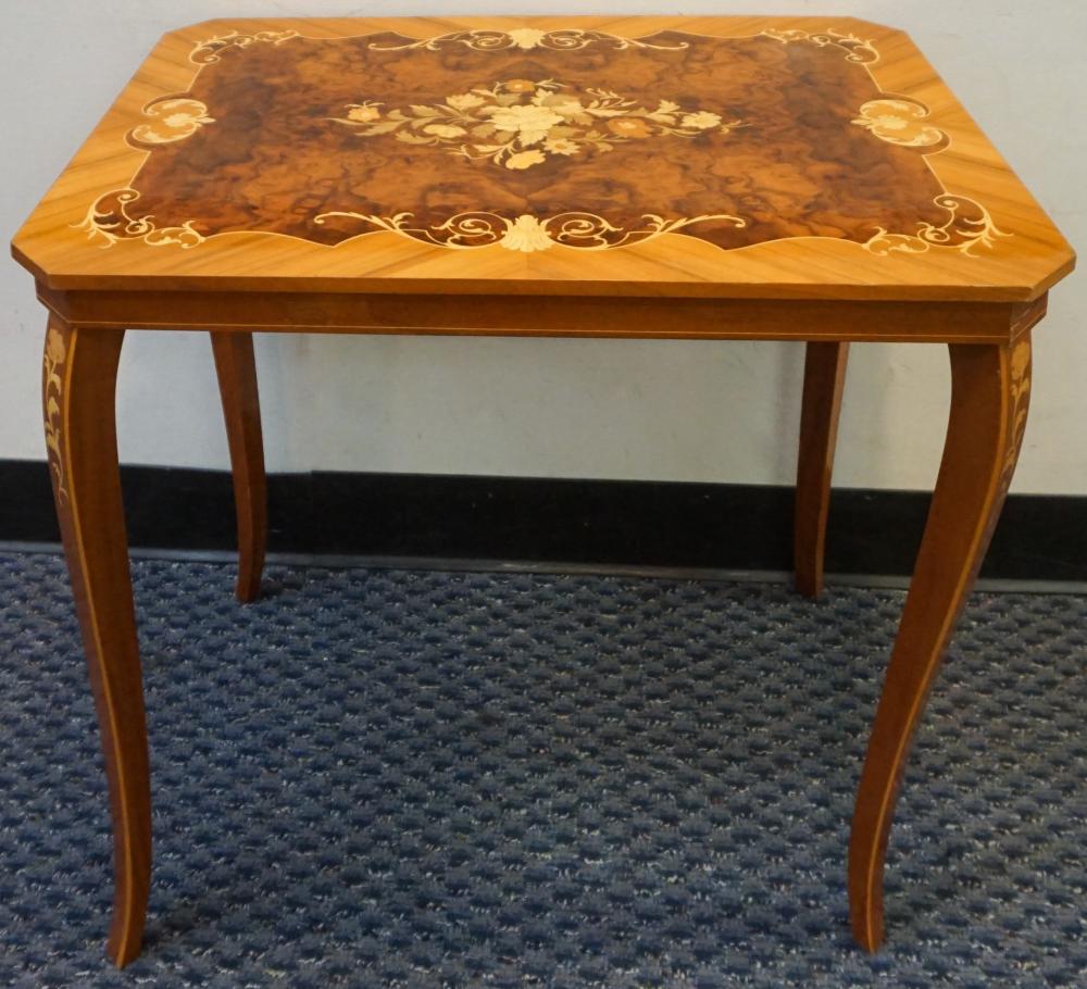 ITALIAN MARQUETRY BURLWOOD SIDE