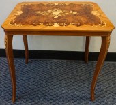 ITALIAN MARQUETRY BURLWOOD SID