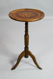ITALIAN MARQUETRY CANDLESTAND,