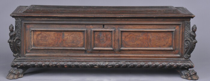 ITALIAN MARQUETRY-INLAID CASSONE