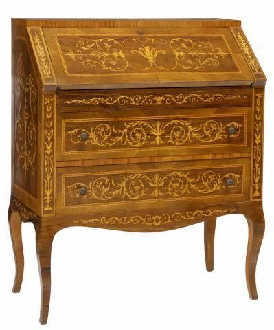 ITALIAN MARQUETRY SLANT-FRONT