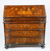 ITALIAN MARQUETRY WALNUT SLANT