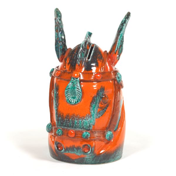 ITALIAN MCM GLAZED MAJOLICA MULE