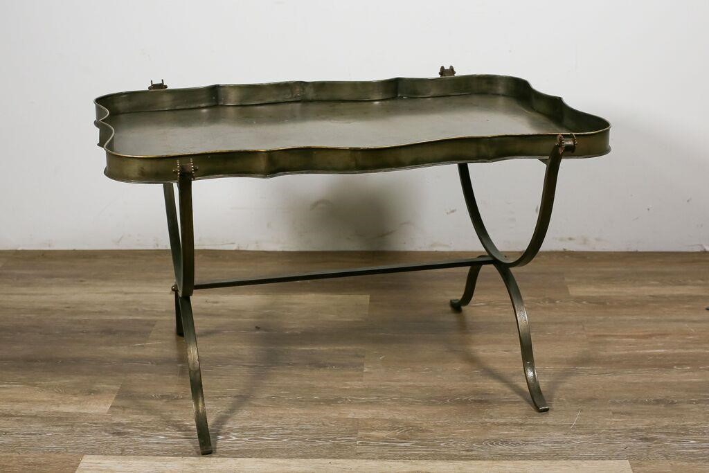ITALIAN METAL TRAY TOP TABLEItalian