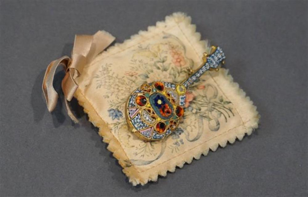 ITALIAN MICRO MOSAIC 'LUTE'
