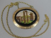 ITALIAN MICROMOSAIC BROOCH & G