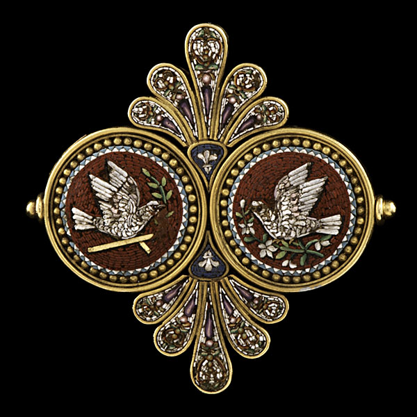 Italian Micromosaic Brooch