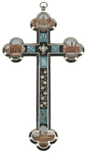 ITALIAN MICROMOSAIC CROSS IN S