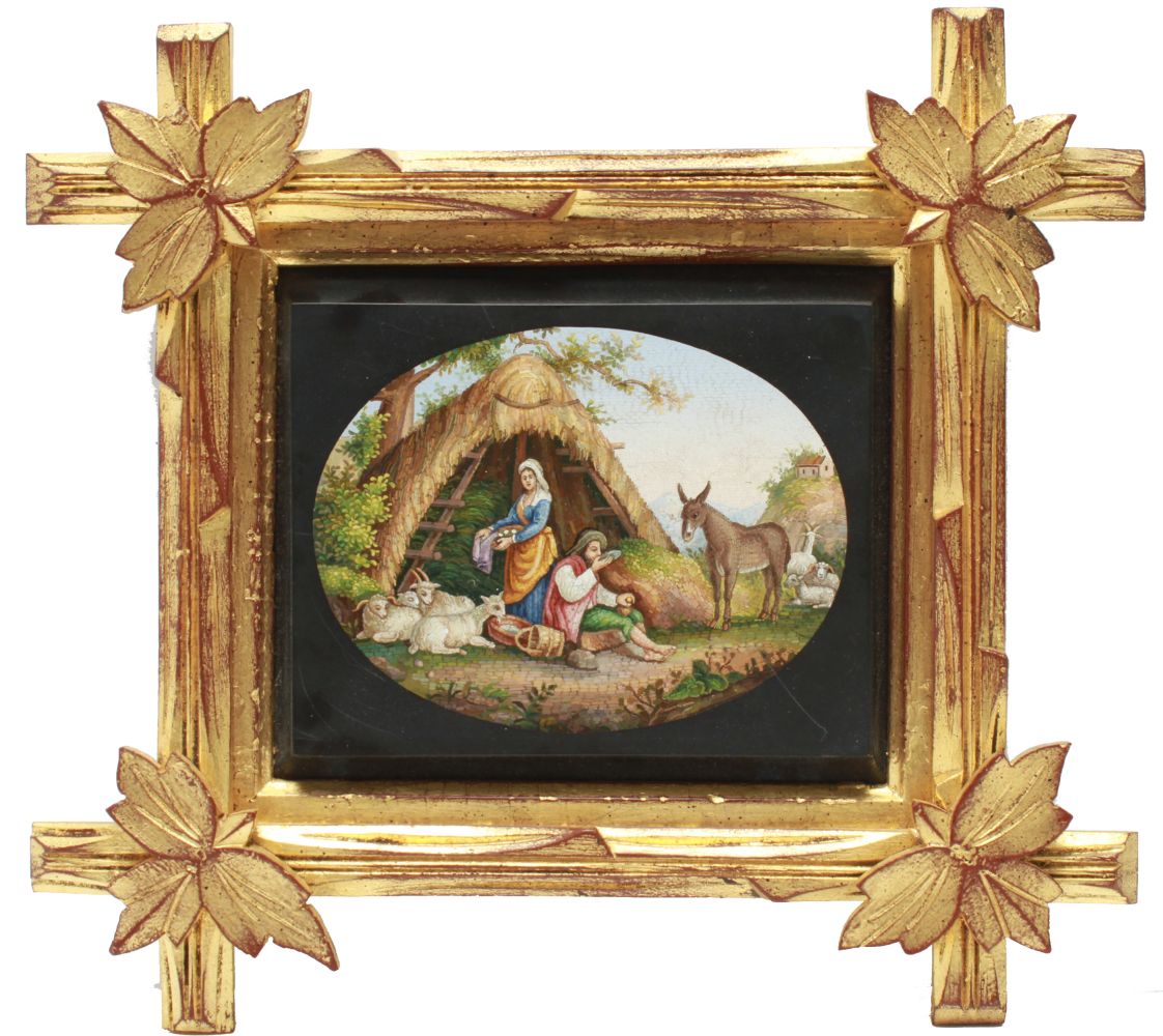 ITALIAN MICROMOSAIC PASTORAL