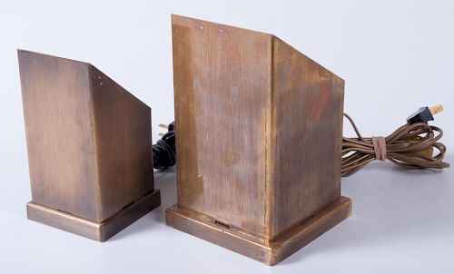 ITALIAN MID-CENTURY BRASS LAMPS,