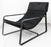 ITALIAN MINOTTI BLACK MOHAIR L