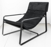 ITALIAN MINOTTI BLACK MOHAIR L