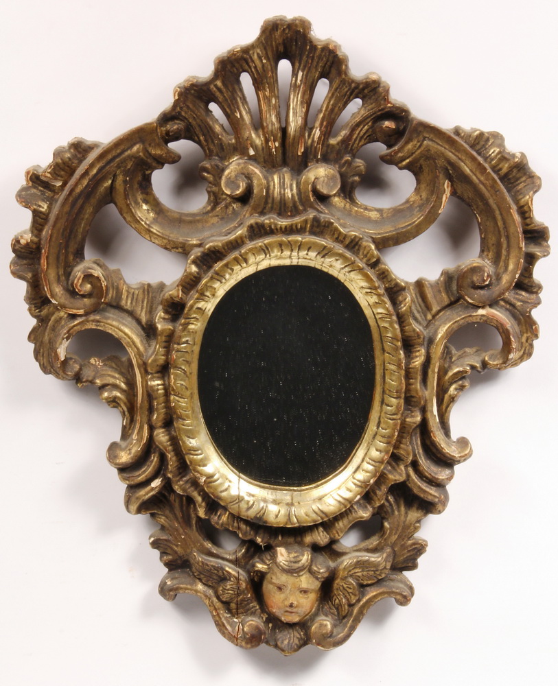 ITALIAN MIRROR - 18th c Carved
