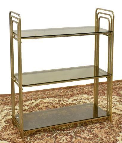 ITALIAN MODERN BRASS & GLASS