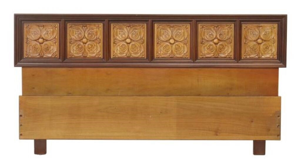 ITALIAN MODERN CARVED BED