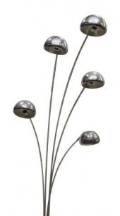 ITALIAN MODERN CHROME 5 LIGHT