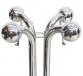 ITALIAN MODERN CHROMED STEEL H