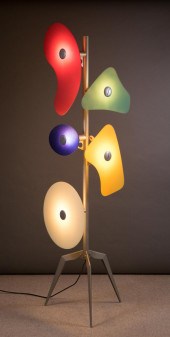 ITALIAN MODERN FLOOR LAMP, FER