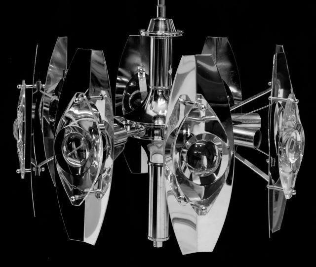 ITALIAN MODERN GLASS & CHROME