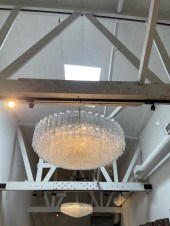ITALIAN MODERN GLASS DROP CHAN