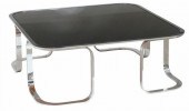 ITALIAN MODERN GLASS-TOP CHROM