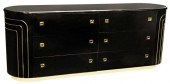 ITALIAN MODERNIST BLACK LACQUE