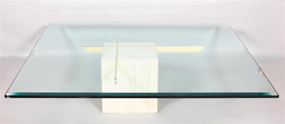 ITALIAN MODERNIST TRAVERTINE AND