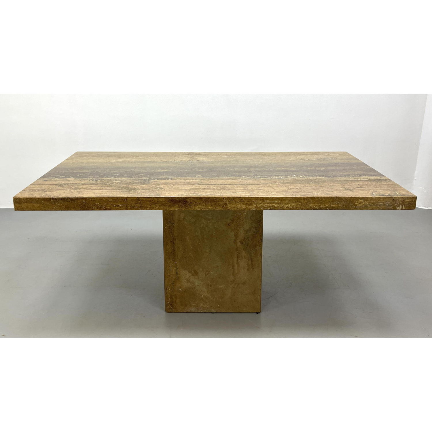 Italian Modernist Travertine Marble