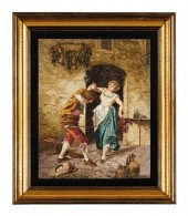 Italian mosaic plaque    circa