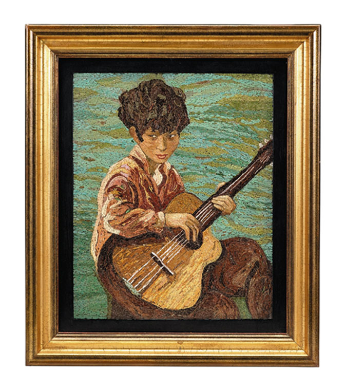 Italian mosaic plaque   