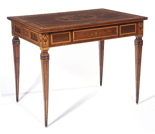 ITALIAN MULTIWOOD INLAID WRITING